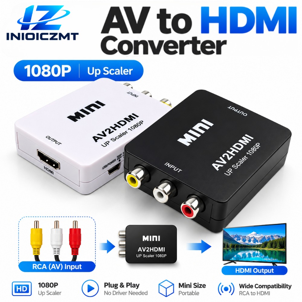 Retro Gaming N64 - 1080P RCA AV To HDMI Converter