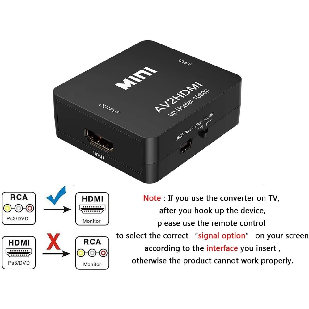 1080P RCA AV To HDMI Converter - đánh giá và giá Retro Gaming N64